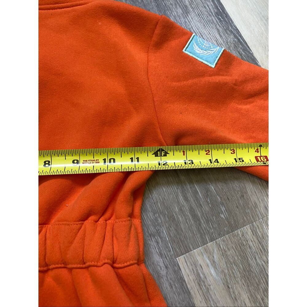 Toddler Astronaut Space Costume Jumpsuit Orange Snap Front Size 2T/3T - Picture 2 of 7